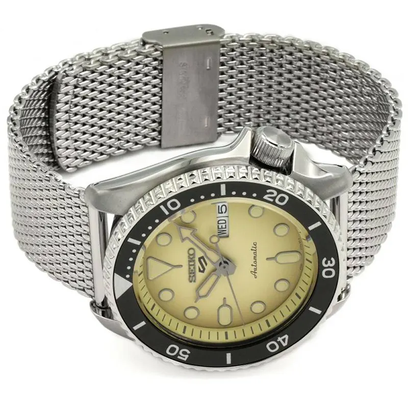 Seiko 5 Sports SKX Suits Style Beige Dial Men's Watch- SRPD67K1